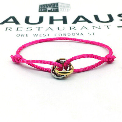 Vienkārša retro Lucky austa virves rokassprādze sievietēm Vīriešu temperaments Moderns luksusa apļi aproces Rotaslietas Aksesuāri Dāvanas