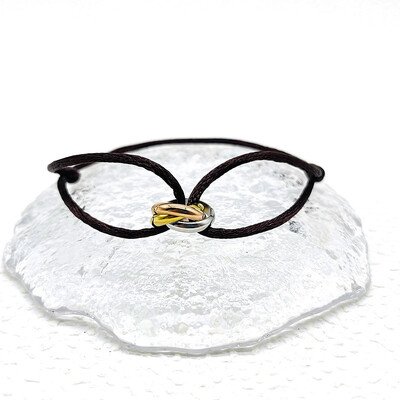 Vienkārša retro Lucky austa virves rokassprādze sievietēm Vīriešu temperaments Moderns luksusa apļi aproces Rotaslietas Aksesuāri Dāvanas