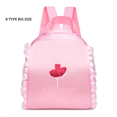 Bērnu deju soma Balerīnas soma bērniem Vingrošana Latīņamerikas deju joga stepa deja Džeza uzglabāšana mugursoma meitene princese grāmatu soma