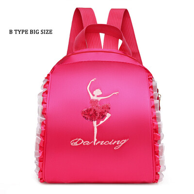 Bērnu deju soma Balerīnas soma bērniem Vingrošana Latīņamerikas deju joga stepa deja Džeza uzglabāšana mugursoma meitene princese grāmatu soma