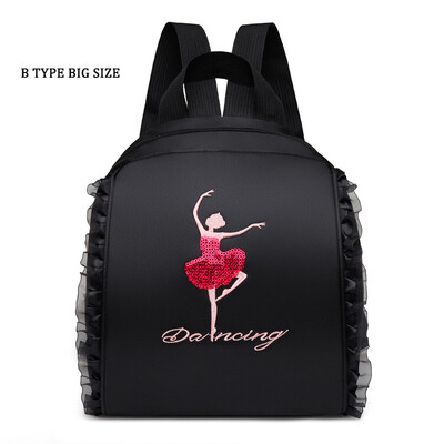 Bērnu deju soma Balerīnas soma bērniem Vingrošana Latīņamerikas deju joga stepa deja Džeza uzglabāšana mugursoma meitene princese grāmatu soma