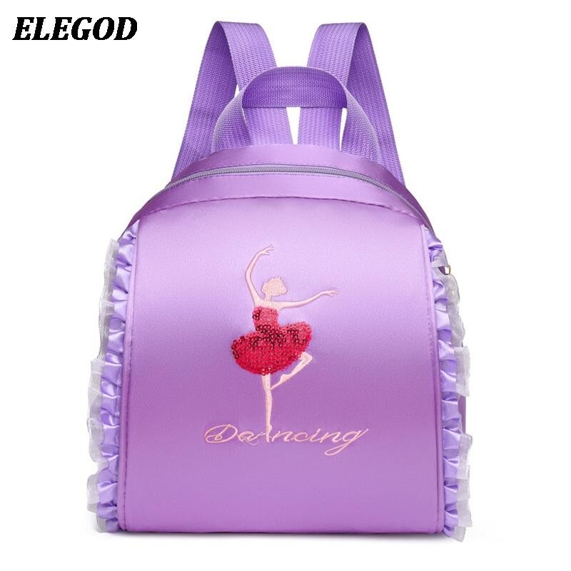 Bērnu deju soma Balerīnas soma bērniem Vingrošana Latīņamerikas deju joga stepa deja Džeza uzglabāšana mugursoma meitene princese grāmatu soma