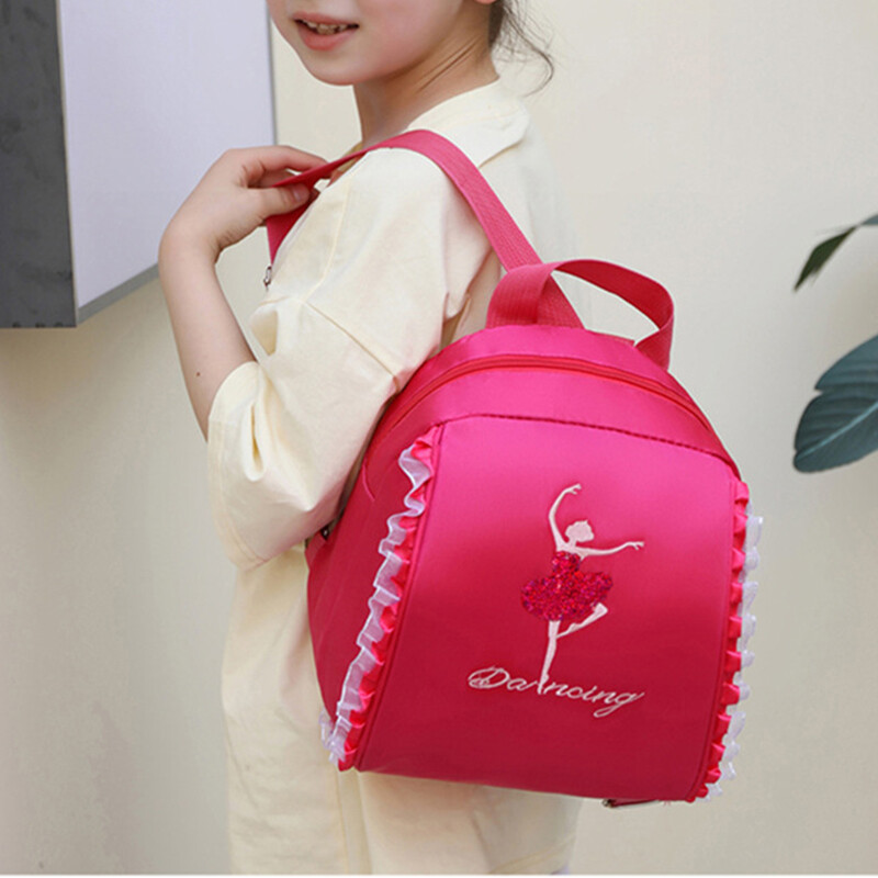 Bērnu deju soma Balerīnas soma bērniem Vingrošana Latīņamerikas deju joga stepa deja Džeza uzglabāšana mugursoma meitene princese grāmatu soma