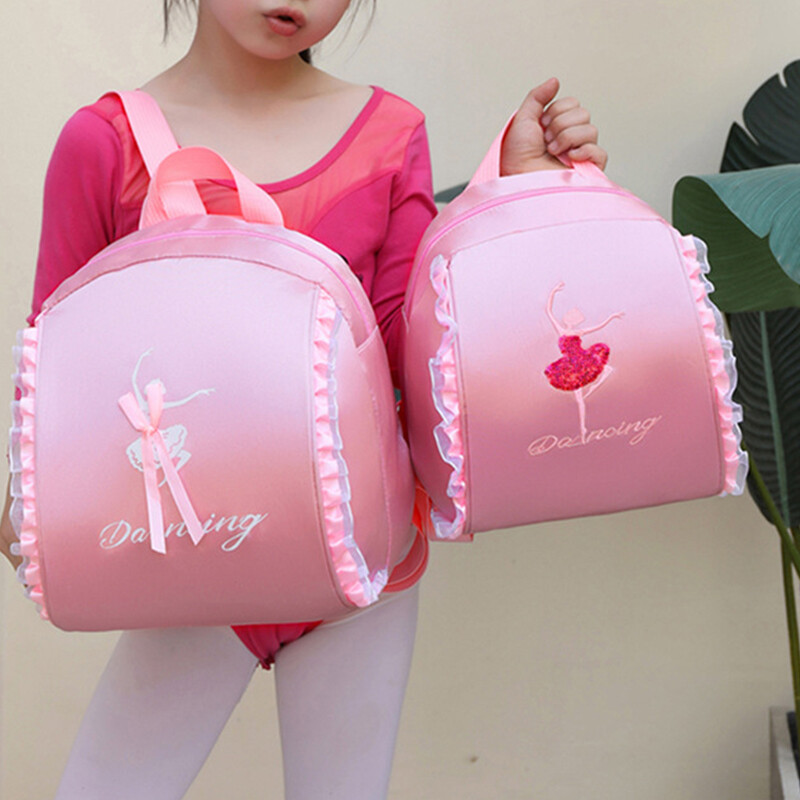 Bērnu deju soma Balerīnas soma bērniem Vingrošana Latīņamerikas deju joga stepa deja Džeza uzglabāšana mugursoma meitene princese grāmatu soma