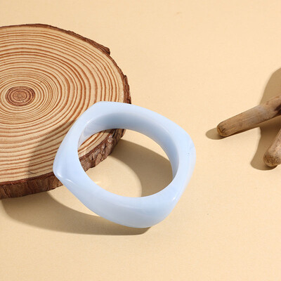 Brățări grele din rășină acrilică neregulată, colorată, de epocă, pentru femei, Brățări cu farmec geometric Kpop, Brățări, bijuterii retro, Pulseras