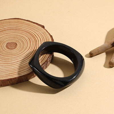 Brățări grele din rășină acrilică neregulată, colorată, de epocă, pentru femei, Brățări cu farmec geometric Kpop, Brățări, bijuterii retro, Pulseras