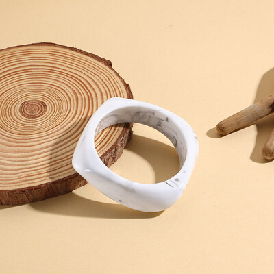 Brățări grele din rășină acrilică neregulată, colorată, de epocă, pentru femei, Brățări cu farmec geometric Kpop, Brățări, bijuterii retro, Pulseras