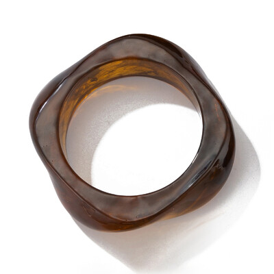 Vintage krāsainas neregulāras akrila sveķu kuplas lielas rokassprādzes sievietēm Kpop ģeometriskas šarmu rotaslietas pulseri