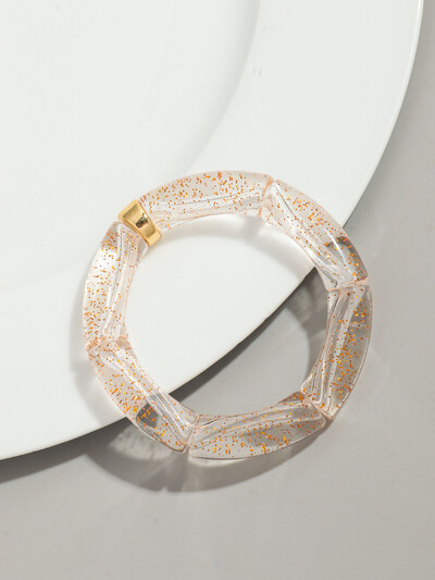 Brățară Bohomia nouă, acrilică, din bambus, stivuită, pentru femei, elastică, colorată, cu mărgele, brățări 2024, bijuterii de modă