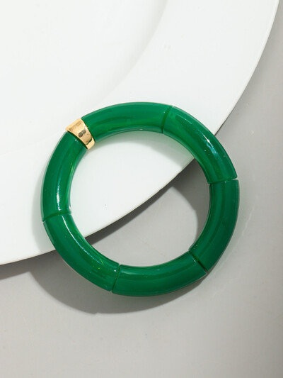 Brățară Bohomia nouă, acrilică, din bambus, stivuită, pentru femei, elastică, colorată, cu mărgele, brățări 2024, bijuterii de modă