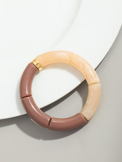 Brățară Bohomia nouă, acrilică, din bambus, stivuită, pentru femei, elastică, colorată, cu mărgele, brățări 2024, bijuterii de modă