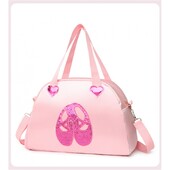 Bērnu baleta dejas dzirkstoši fliteļi rokassomiņa rozā meiteņu sporta zāle sporta dejas ceļojumu somas komplekti mucas Bolsa duffel uzglabāšanas dienassoma