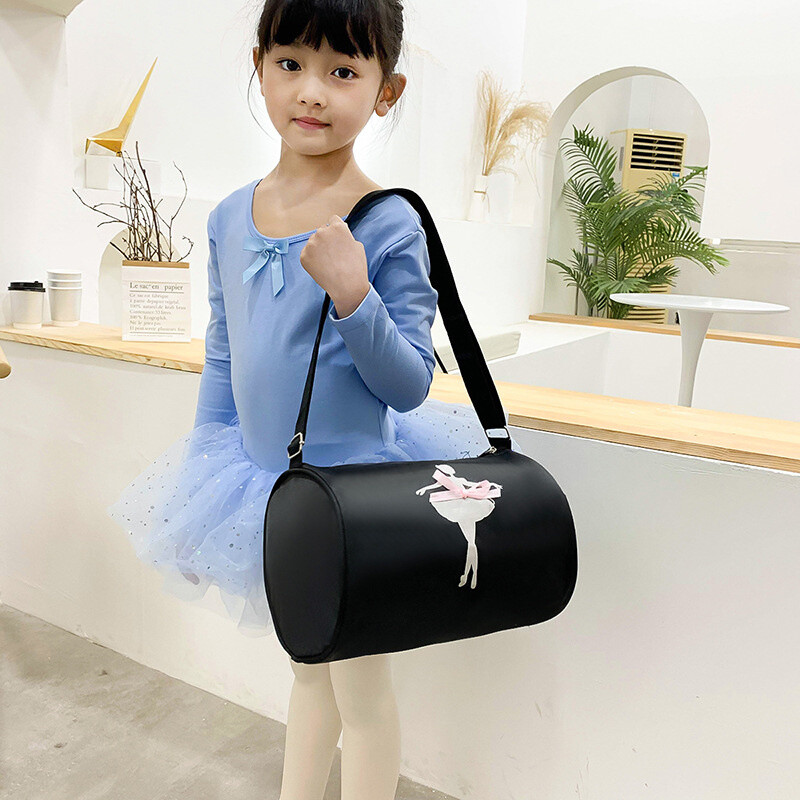 Bērnu deju soma Balerīna Latīņamerikas deju soma Vingrošana Kostīmi Apģērbi Apavi Kleita Rokassomiņa Meitenes Joga Tap Dance Džeza glabāšanas soma