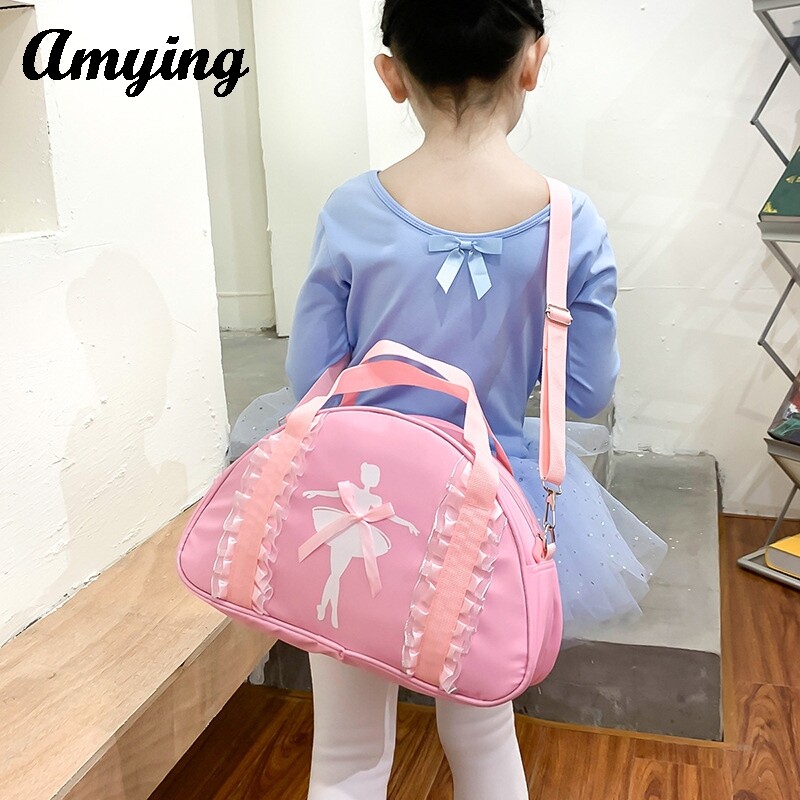 Geantă de dans pentru copii, cu un singur umăr, geantă de dans pentru fete, prințesă, gimnastică, sport, genți de depozitare, geantă de dans pentru balet latin