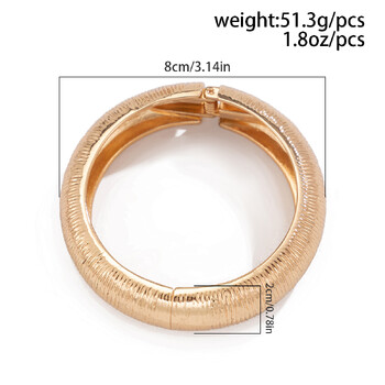 DIEZI Irregular Heavy Metal Cuff Wide Bangles For Women Men Punk Vintage Luxury Geometric Spring Bangle Гривна Подарък Бижута