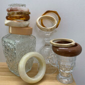 2021. G. JAUNA Vintage daudzkrāsu sveķu akrila ģeometriska neregulāra kvadrātveida apaļa rokassprādze vienkārša stila rokassprādze sievietēm rotaslietas