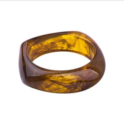 2021. G. JAUNA Vintage daudzkrāsu sveķu akrila ģeometriska neregulāra kvadrātveida apaļa rokassprādze vienkārša stila rokassprādze sievietēm rotaslietas