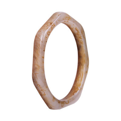 2021. G. JAUNA Vintage daudzkrāsu sveķu akrila ģeometriska neregulāra kvadrātveida apaļa rokassprādze vienkārša stila rokassprādze sievietēm rotaslietas