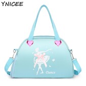 Bērnu spīdīga ūdensnecaurlaidīga vingrošanas sporta soma, rokassomiņa, deju soma, regulējama plecu siksna meitenēm tīņiem uz nakti