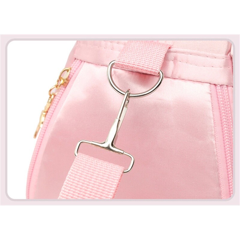 Bērnu spīdīga ūdensnecaurlaidīga vingrošanas sporta soma, rokassomiņa, deju soma, regulējama plecu siksna meitenēm tīņiem uz nakti