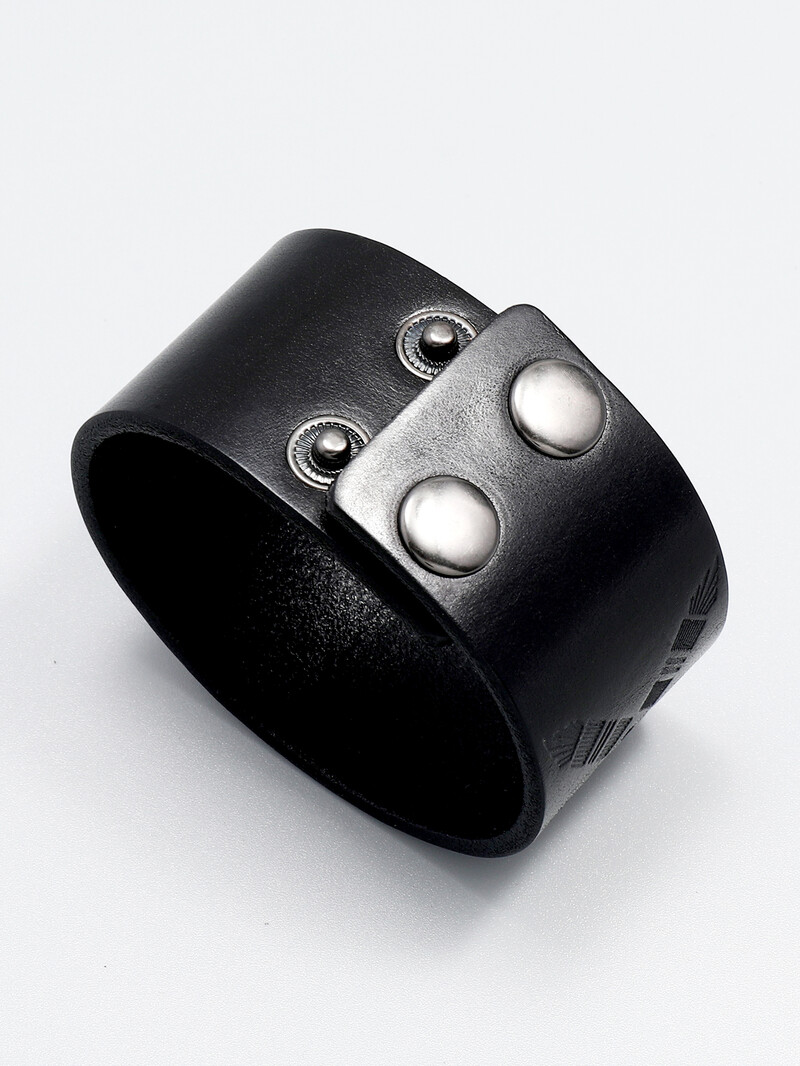 Vintage ādas aproce ar iespiedumu