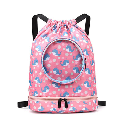 Šī ir ūdensnecaurlaidīga aukliņa sporta mugursoma pludmales bērnu ceļojumu bagāžas rokassomiņa meitenēm nedēļas nogales peldēšanas treniņu soma sportam