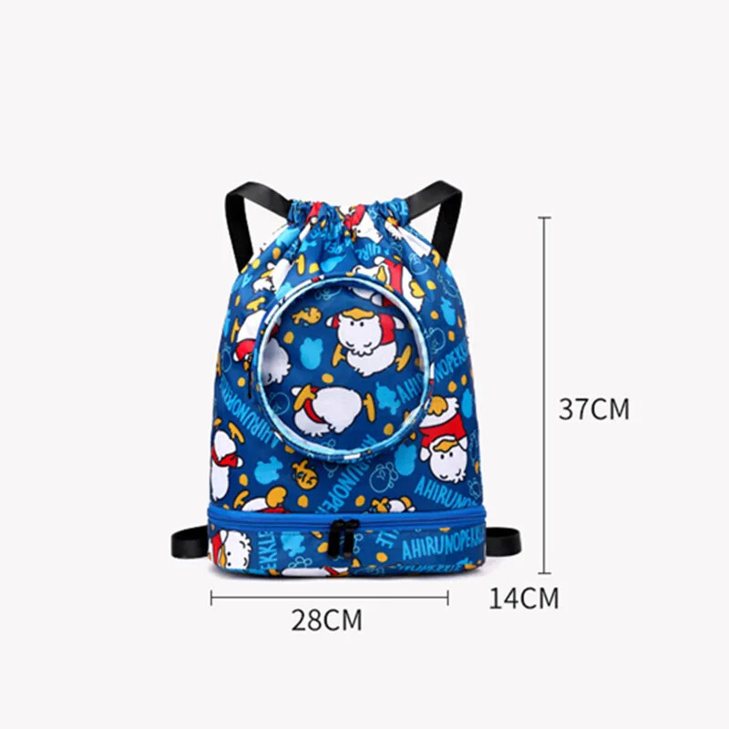 Šī ir ūdensnecaurlaidīga aukliņa sporta mugursoma pludmales bērnu ceļojumu bagāžas rokassomiņa meitenēm nedēļas nogales peldēšanas treniņu soma sportam