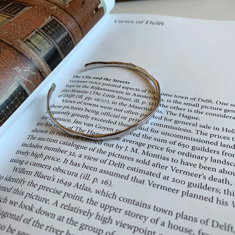 Brățară Foxanry Stamp pentru femei New Trend Elegant Vintage Textura neregulată Brățări Fete Party Jewelry Lover Gift