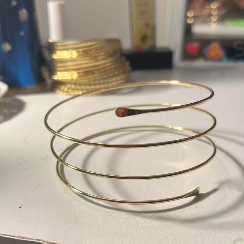 Podesiva vintage slojevita zlatna metalna narukvica s manžetama za ruke Narukvica za žene tinejdžerice Ženski jednostavni ukrasi Nakit za tijelo Dodatak