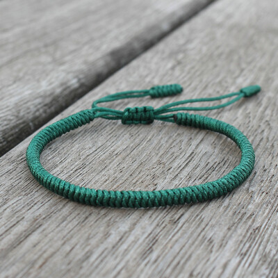 Brățară budistă tibetană, lucrată manual, împletită, reglabilă, cu nod King Kong, cu fir roșu, pentru femei, bărbați, iubitor de cuplu