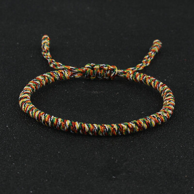 Brățară budistă tibetană, lucrată manual, împletită, reglabilă, cu nod King Kong, cu fir roșu, pentru femei, bărbați, iubitor de cuplu