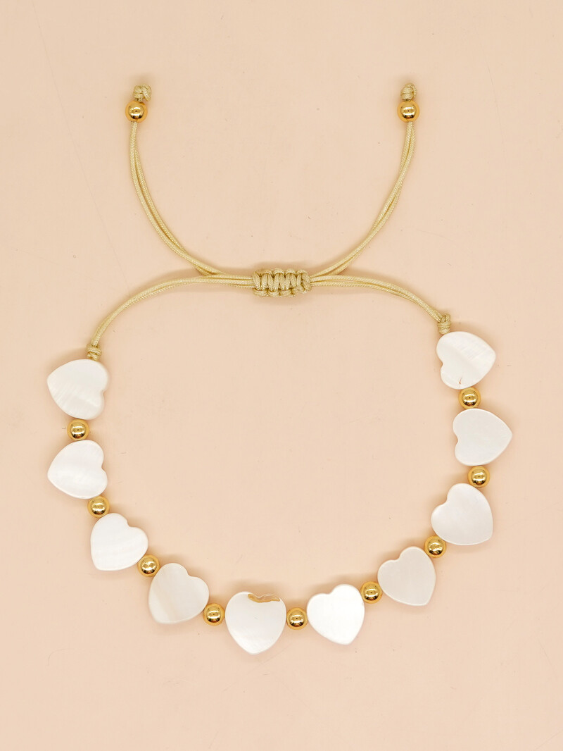 Go2boho 2023 Jaunums Bohēmijas vasaras mīlestības sirds zvaigzne Pērļu mātes gliemežvāku rokassprādze Satriecoša pludmales rota sievietēm