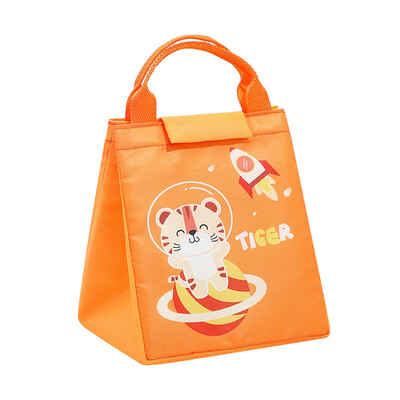 Karikatūras bērnu pusdienu soma Pārnēsājama termiskā soma bērniem izolēta pusdienu soma skolas dzesētājam Bento maisiņš vakariņu konteinera rokassomas