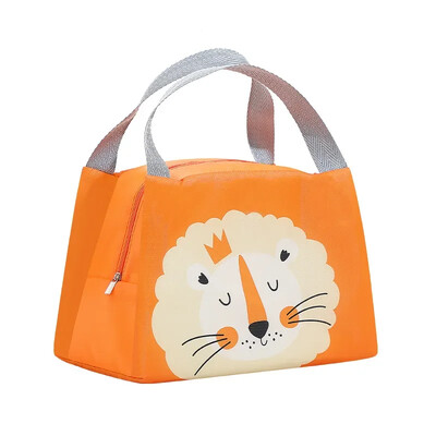 Geantă de prânz drăguță de desene animate pentru copii, izolație din aluminiu, cutie de prânz pentru păstrare a temperaturii, geantă pentru picnic în aer liber, pungi de depozitare a alimentelor noi