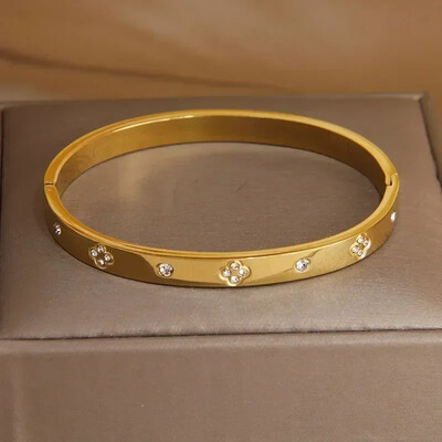 Crystal Star Bratari din otel inoxidabil pentru femei Bijuterii marca moda Bratari impermeabile Accesorii pentru petreceri