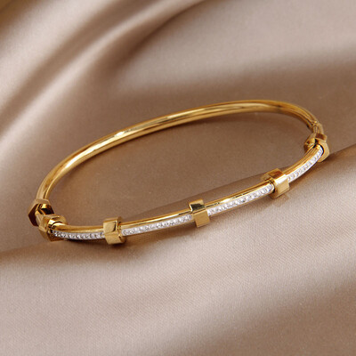 Crystal Star Bratari din otel inoxidabil pentru femei Bijuterii marca moda Bratari impermeabile Accesorii pentru petreceri