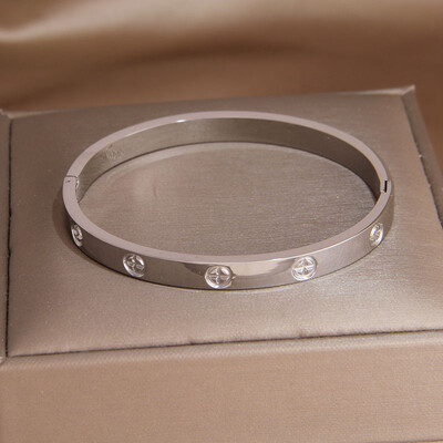 Crystal Star Bratari din otel inoxidabil pentru femei Bijuterii marca moda Bratari impermeabile Accesorii pentru petreceri