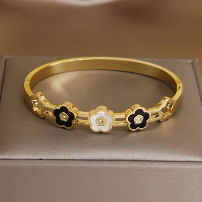 Crystal Star Bratari din otel inoxidabil pentru femei Bijuterii marca moda Bratari impermeabile Accesorii pentru petreceri