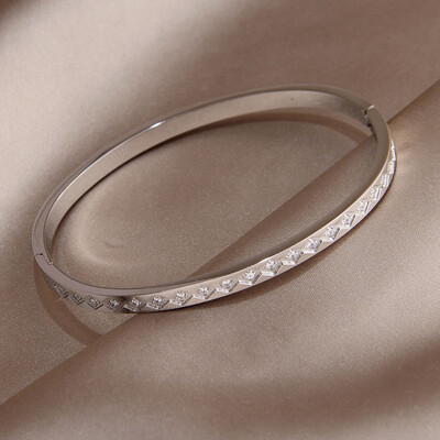 Crystal Star Bratari din otel inoxidabil pentru femei Bijuterii marca moda Bratari impermeabile Accesorii pentru petreceri