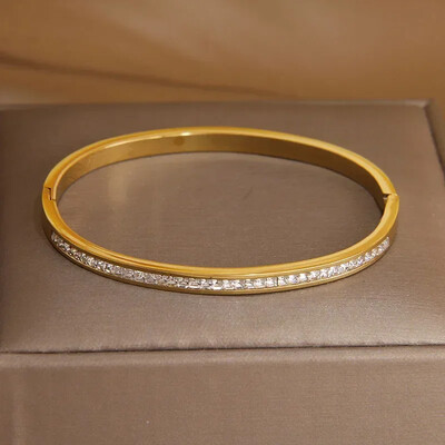 Crystal Star Bratari din otel inoxidabil pentru femei Bijuterii marca moda Bratari impermeabile Accesorii pentru petreceri