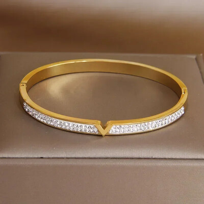 Crystal Star Bratari din otel inoxidabil pentru femei Bijuterii marca moda Bratari impermeabile Accesorii pentru petreceri