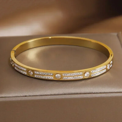 Crystal Star Bratari din otel inoxidabil pentru femei Bijuterii marca moda Bratari impermeabile Accesorii pentru petreceri