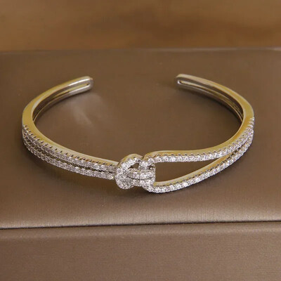 Klasiskas kristāla burtu ģeometriskas vaļējas rokassprādzes un rokassprādzes sievietēm Modes zīmolu rotaslietas panka stila aproces