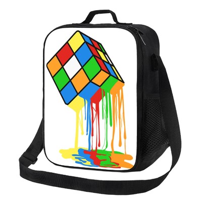 Pielāgota matemātika Rubiks Rubiksa kubu vāciņi termoizolēti pusdienu maisiņi, atkārtoti lietojamas pusdienas bērniem skolas bērniem uzglabāšanas Bento pārtikas kaste