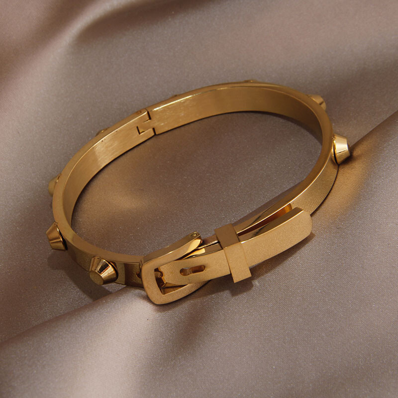 Brățară clasică de curea din oțel inoxidabil pentru bărbați Brățări vintage Bijuterii pentru încheietura mâinii rezistente la rugină Petrecere cadou