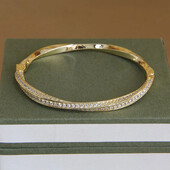 Klasiskas cirkonija Twist ģeometriskas atvērtas rokassprādzes un rokassprādzes sievietēm Modes zīmolu rotaslietas, smalkas kristāla aproces