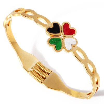 Cupru cu deschidere cu zirconiu Brățară simplă la modă pentru femei Bijuterii din oțel inoxidabil pentru femei la modă Cadouri de vacanță pentru prietene