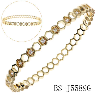 Cupru cu deschidere cu zirconiu Brățară simplă la modă pentru femei Bijuterii din oțel inoxidabil pentru femei la modă Cadouri de vacanță pentru prietene