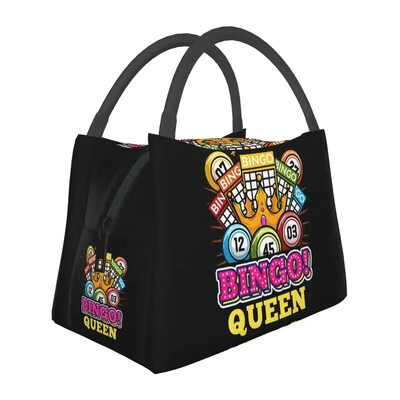 Cel mai bun joc de bingo pentru jucătorii de bingo Cutie de prânz reutilizabilă femei Geantă termică de prânz izolată pentru alimente Geanta de prânz