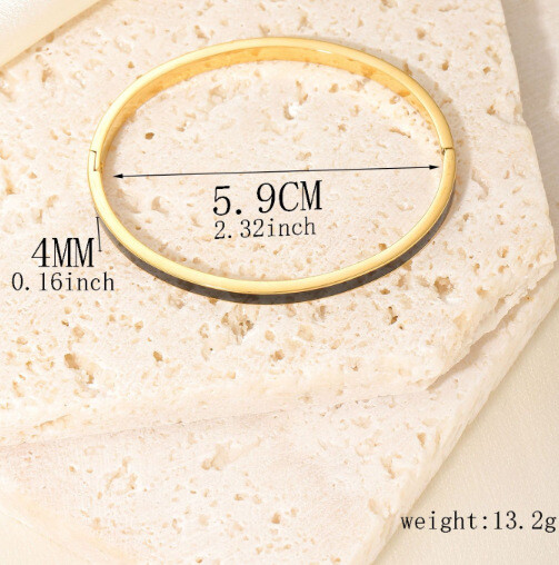 CARLIDANA Brățări de lux colorate cu email portocaliu Brățări pentru femei Cadou de petrecere Brățări de modă Bijuterii originale din oțel inoxidabil